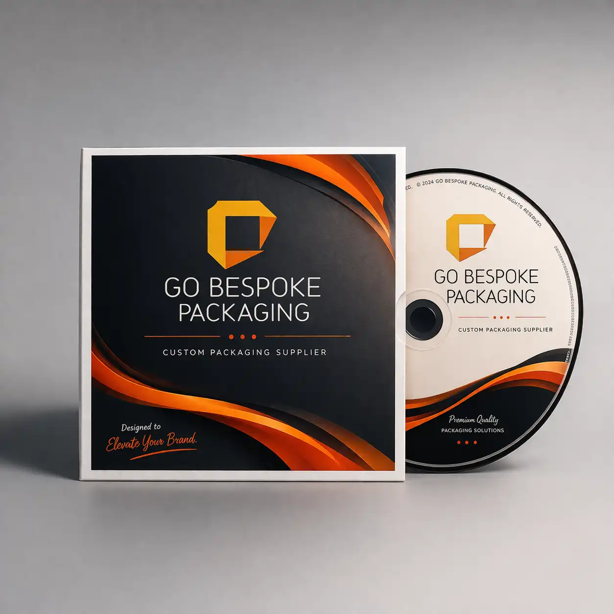 Custom printed CD jackets with logo and full-color artwork