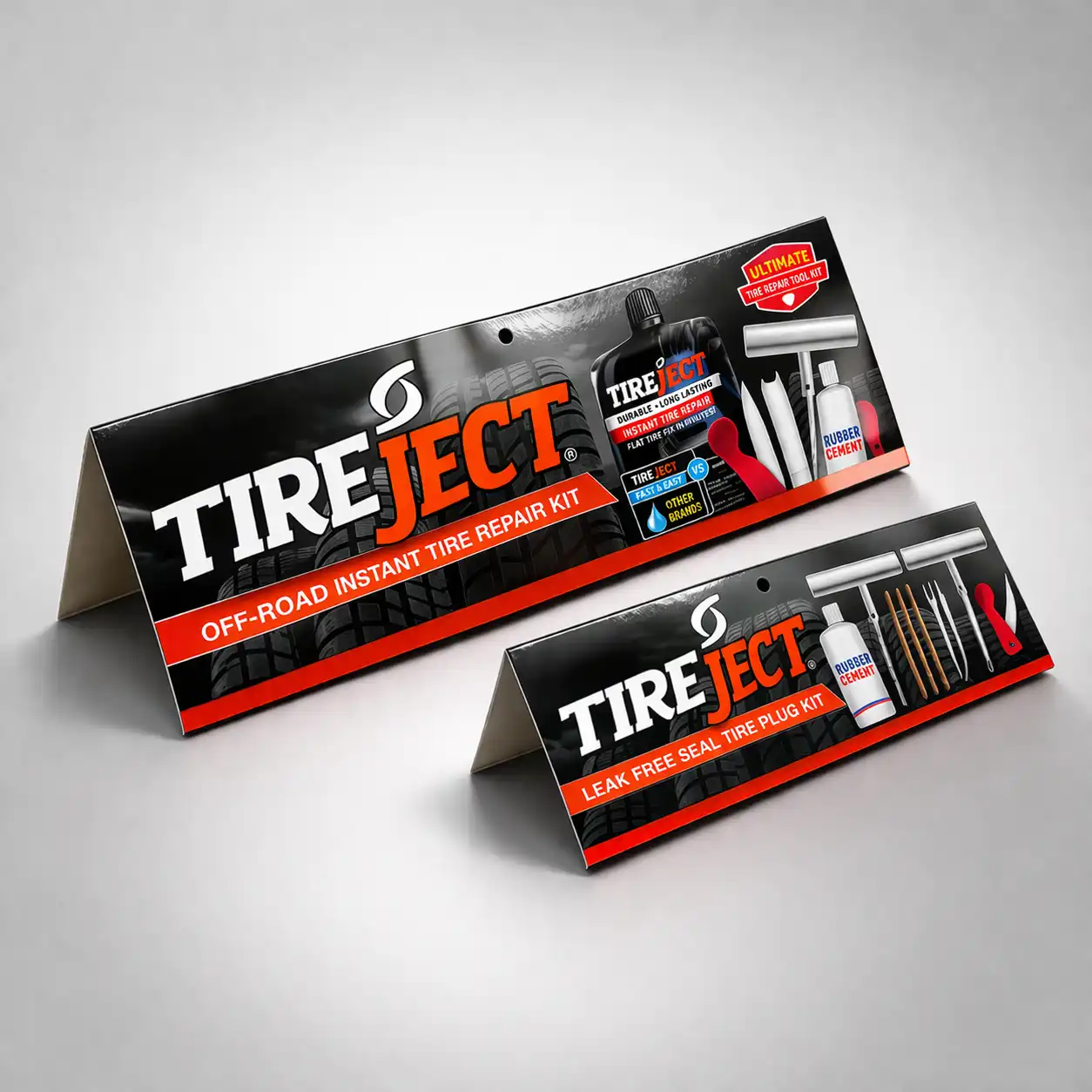 Custom header cards with retail packaging design