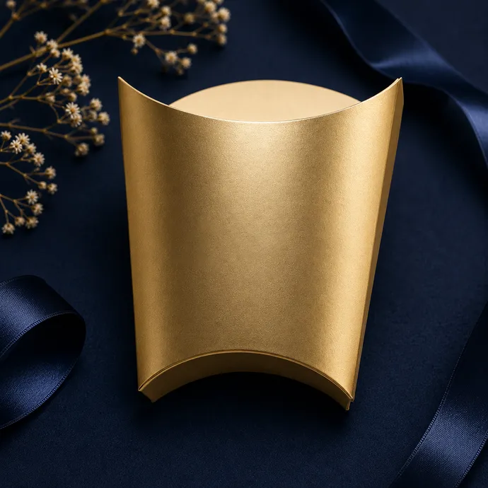 Custom foil boxes with gold metallic finish